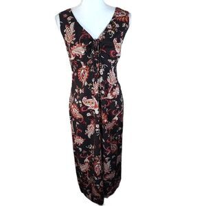 WHITE STAG BLACK,BEIGE, & RUST DRESS SZ.L EUC